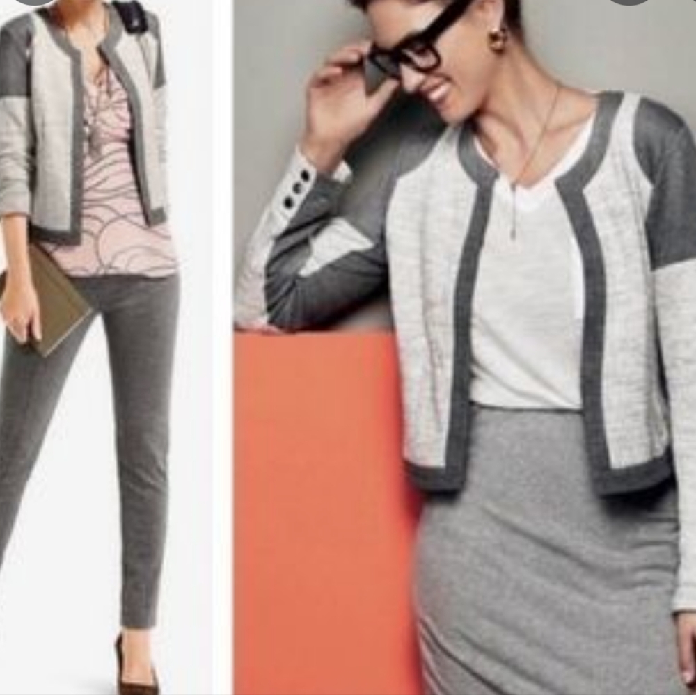 Cabi Soft Tweed Color Block Jacket - image 5